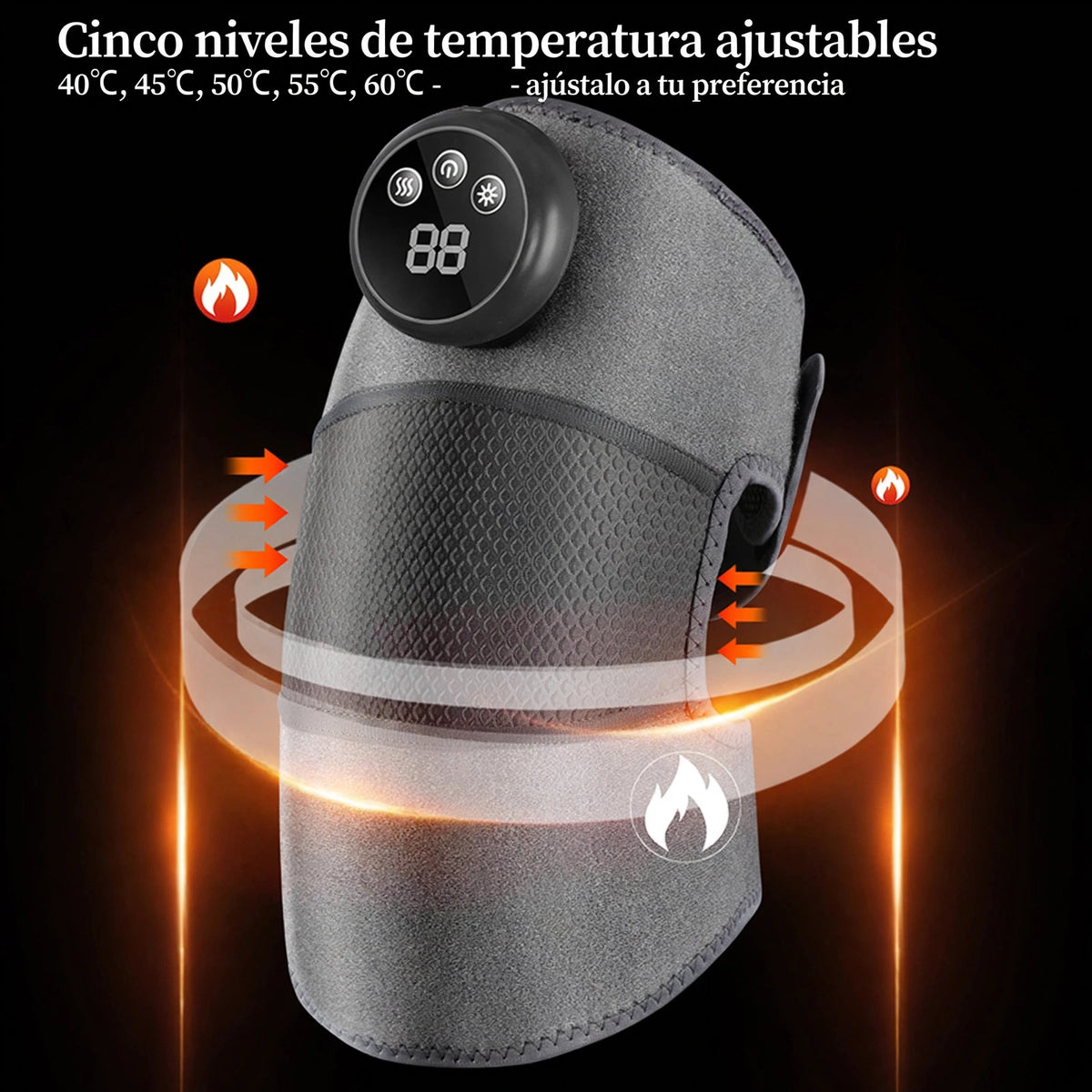 Rodillera de Masaje 3 en 1 con Calor