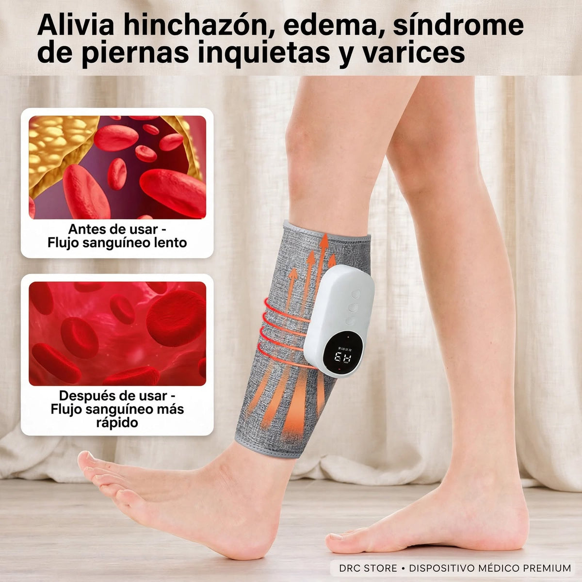 Masajeador de pantorrilla para circulación y alivio del dolor 1 unidad
